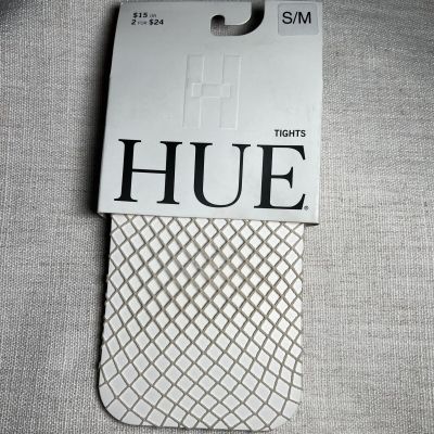 NWT HUE Petite Fishnet Chino Cream Tights size S/M Fits 120-170lbs